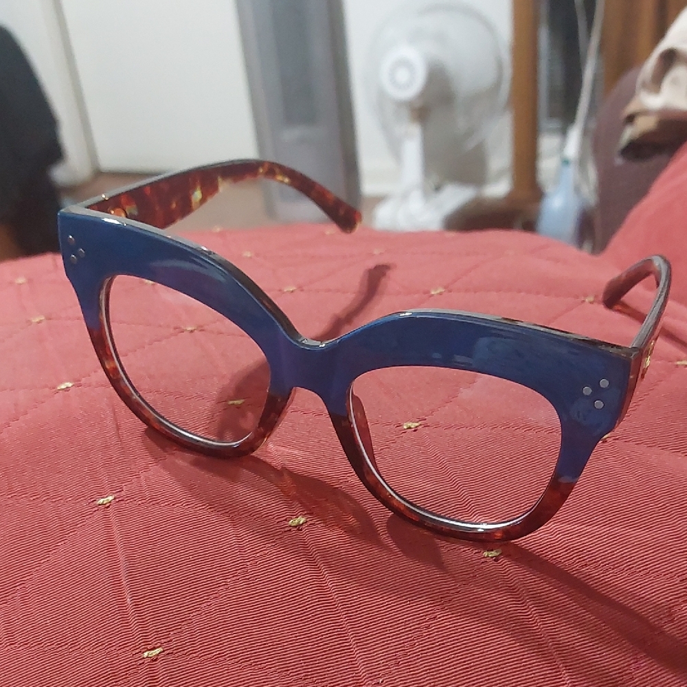 Blue and Tortoiseshell Women's Glasses